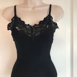 Bebe lace tank top (M)